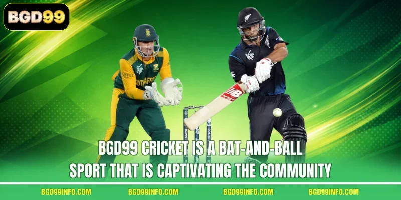 BGD99 Cricket is a bat-and-ball sport that is captivating the community