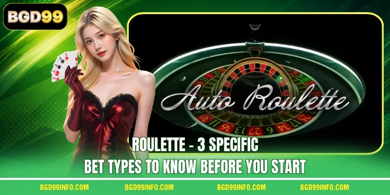 Roulette - 3 Specific Bet Types To Know Before You Start